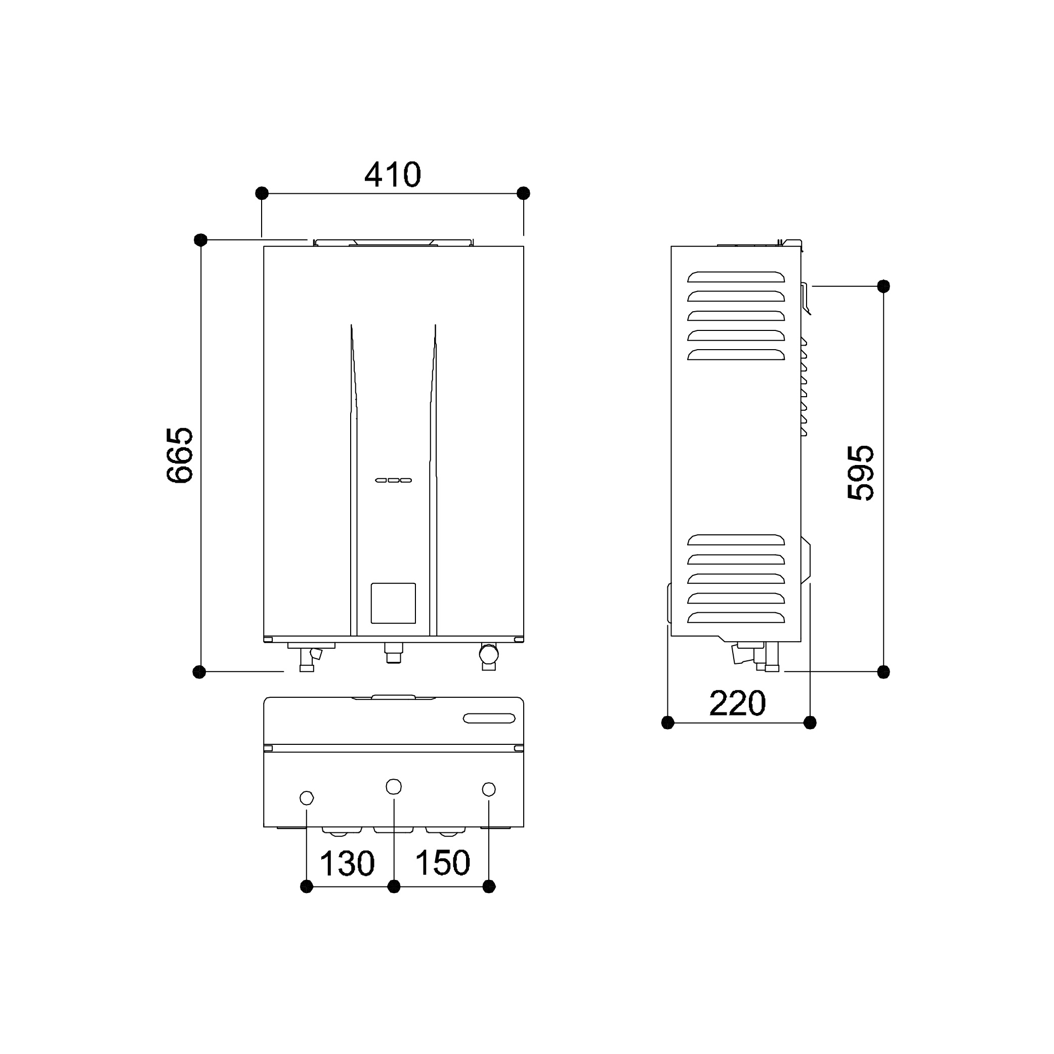 強制排氣式12L熱水器 | RU-B1251FE